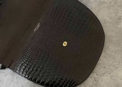 80-90s yves saint laurent rive gauche made in Flance leather bag