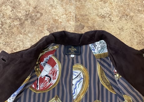 fendi suède coat