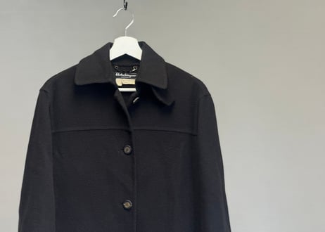 salvatore ferragamo virgin wool long coat