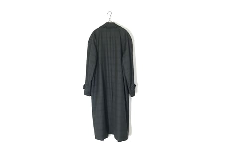 80-90s yves saint laurent  check long coat dead stock