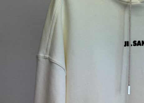 jilsander oversize logo hoodie dead stock