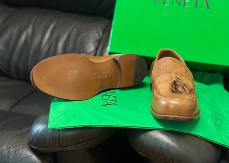 bottega veneta 2025 leather loafers dead stock