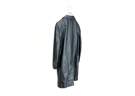 robe de chambre comme des garcons leather coat