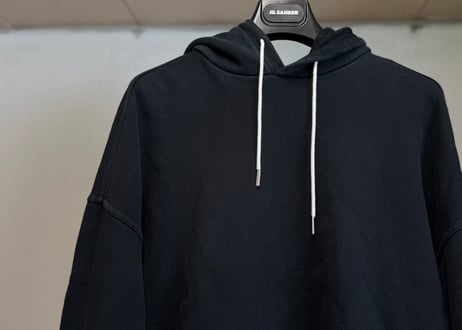 jilsander ”Meier 期” logo drawstrings hoodie