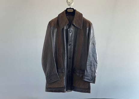 60–70s loewe leather coat
