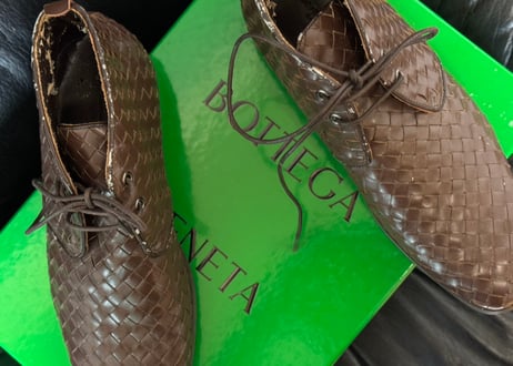 bottega veneta Intrecciato leather shose
