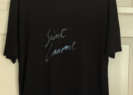 saint laurent logo tops