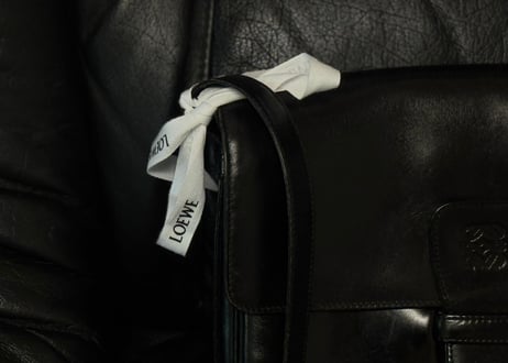 loewe anagram leather shoulder bag