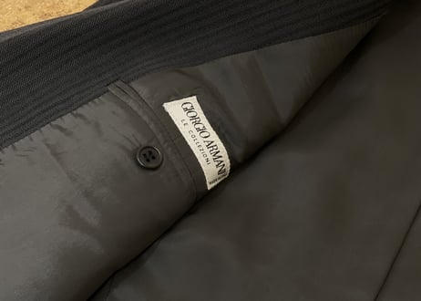 giorgio armani double set up suit