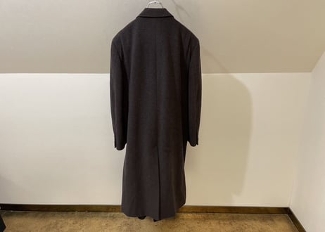80-90s cashmere  double chesterfield coat