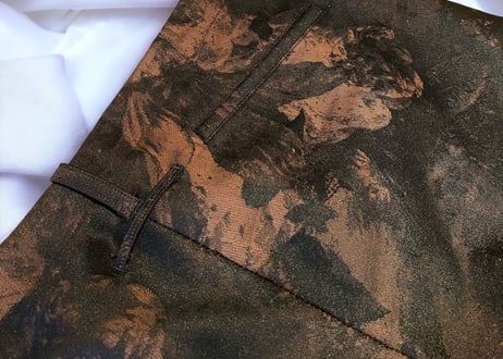 jean paul gaultier flower pattern pants