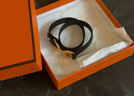 hermes leather bracelet
