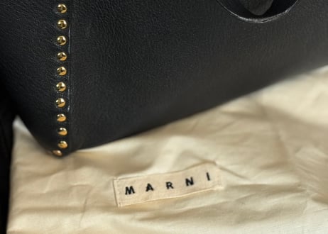 marni studs leather bag