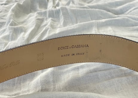 dolce & gabbana leather belt