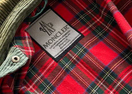 vintage moncler green down jacket
