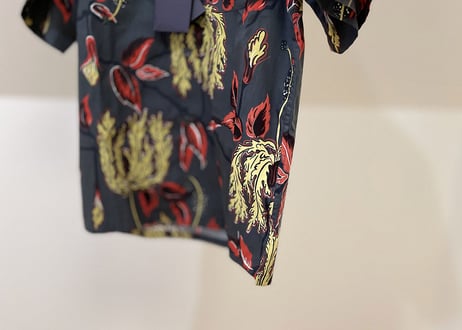 2018ss prada aloha shirt black dead stock xs