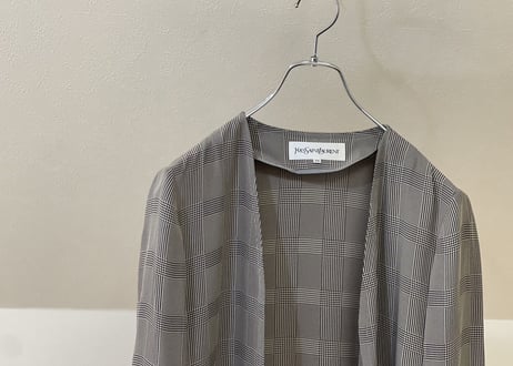 yves saint laurent no collar jacket