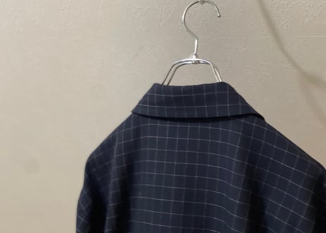 yves saint laurent blouson dark navy check