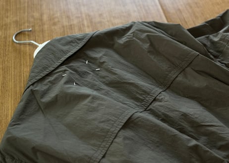 maison margiela technical fabric trench coat