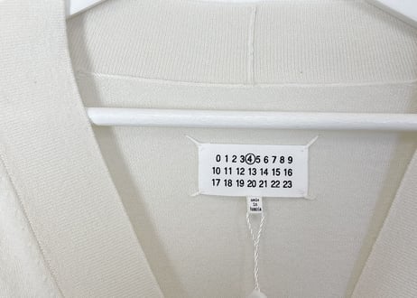 2019ss maison margiela cashmere over size cardigan white dead stock