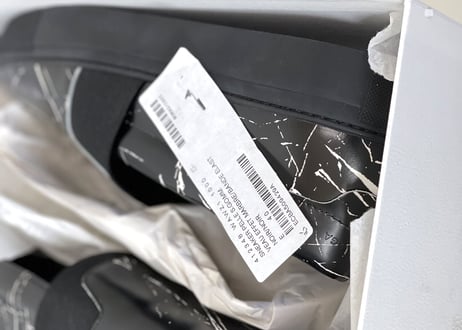 2019ss balenciaga veau effet marbre slip-on 40 dead stock