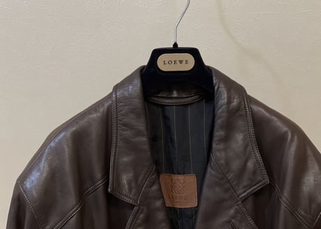 loewe leather coat