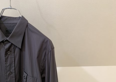 prada pocket shirt gray