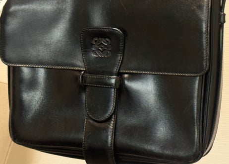 loewe anagram leather shoulder bag
