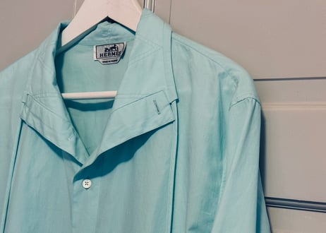 hermes mint green shirt jacket