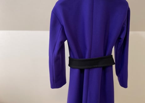 jilsander navy purple belted coat dead stock
