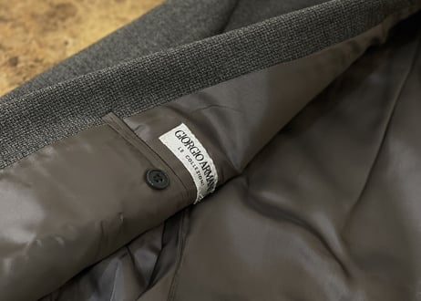 giorgio armani double set up suit
