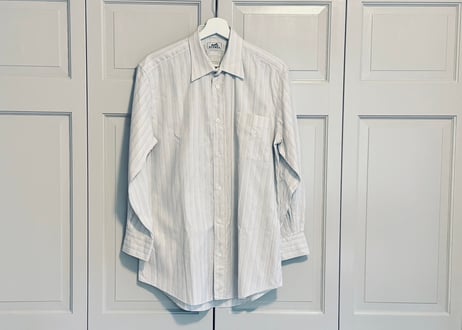 hermes serie button stripe shirt