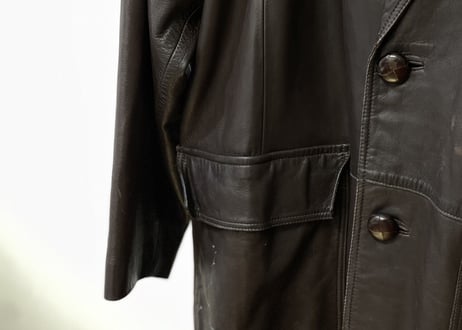 loewe leather coat