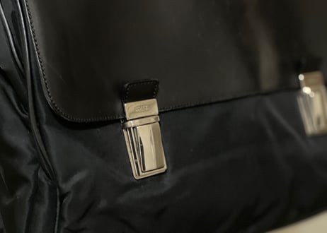 prada leather × nylon bag
