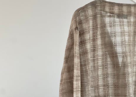 our legacy 2023 over size check cardigan dead stock