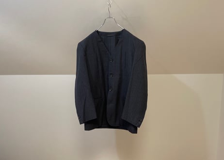 1980s comme des garcons homme no collar jacket dead stock