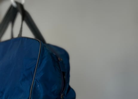 90-00s prada sports nylon bag blue