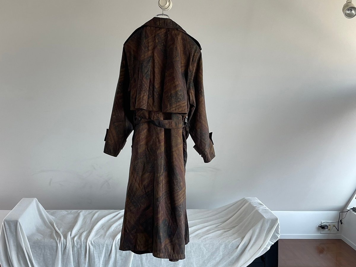 jacquard trench coat | weekend tokyo