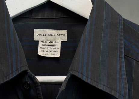 driesvannoten "初期" stripe shirt