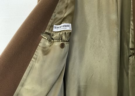 80-90s giorgio armani  cashmere double long coat