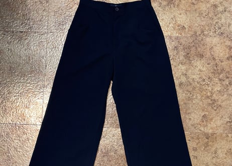 ys summer wool wide pants