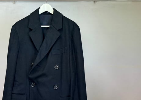 cashmere double long coat #B