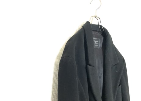 80-90s dior made in USA double chesterfield coat