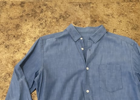comme des garcons homme plus chambray long shirt