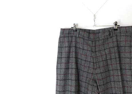 90s givenchy check trousers