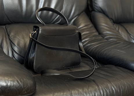celine leather shoulder bag