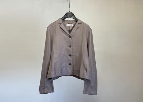 jilsander silk shirt jacket