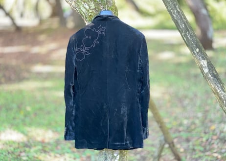 jilsander velour jacket