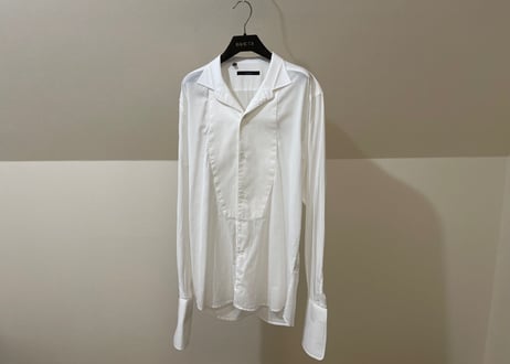 gucci dress shirt open color white
