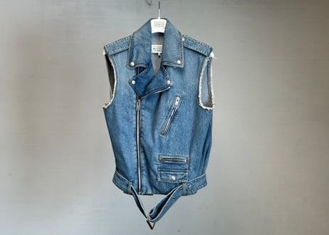 maison margiela sleeveless denim jacket
